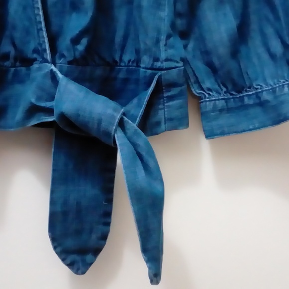 MADEWELL Demin Wrap Top Descanso Wash Style G7461 - Picture 6 of 9